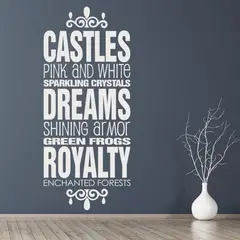 GENERICO - Decomural Castles Pink And White Princess WS-17039