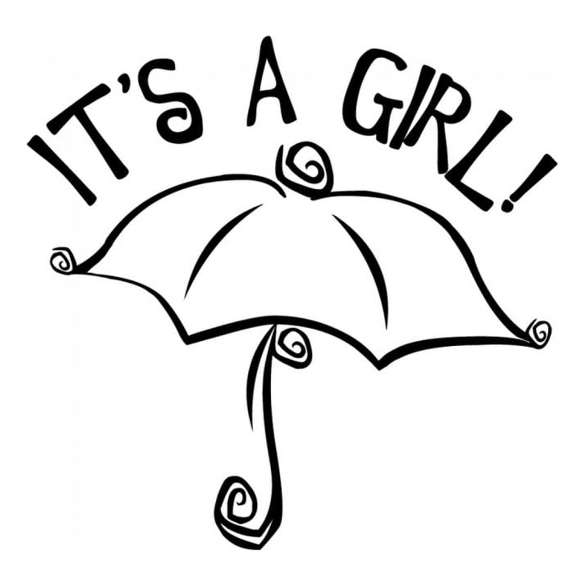 GENERICO - Decomural Its A Girl Baby Shower WS-17090