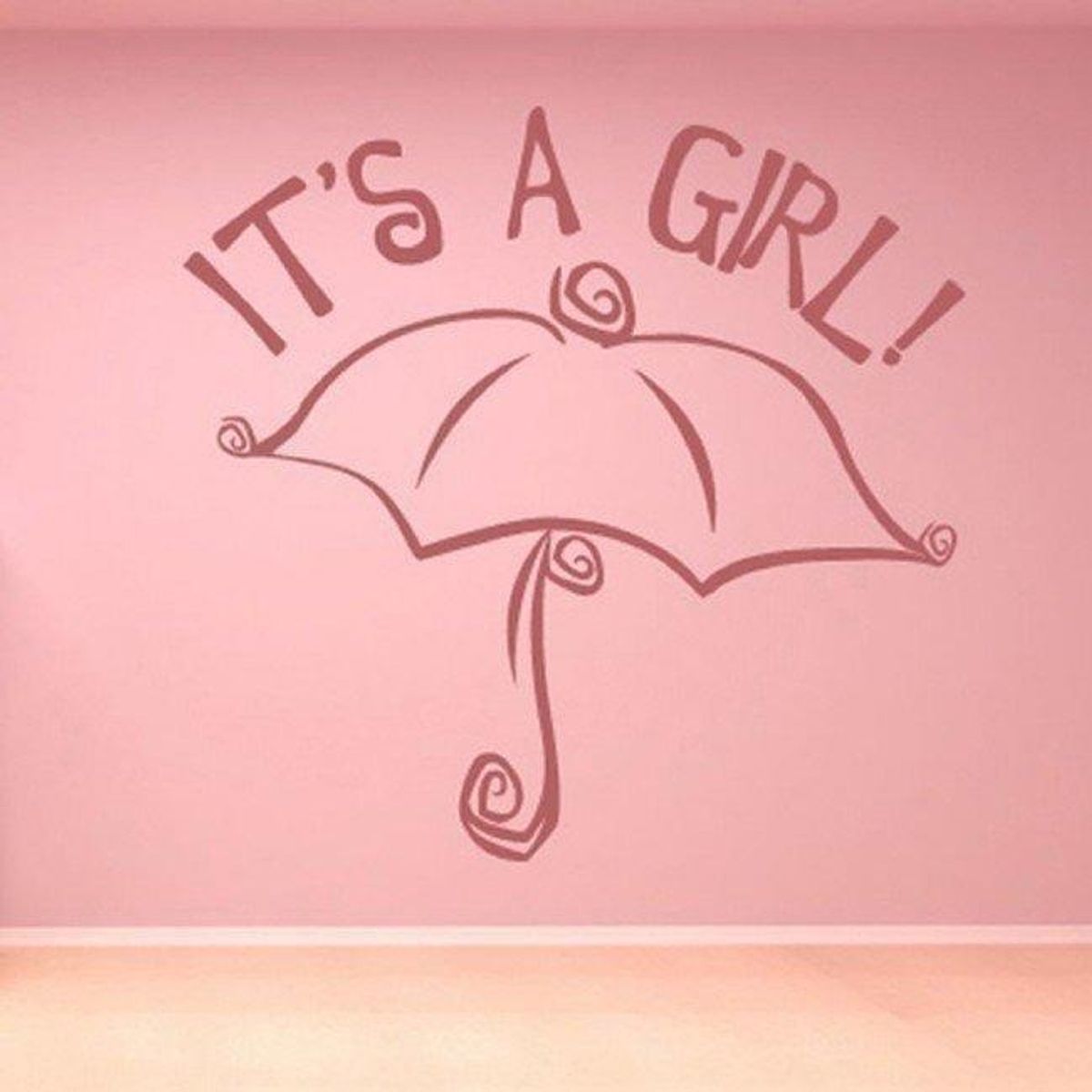 GENERICO - Decomural Its A Girl Baby Shower WS-17090