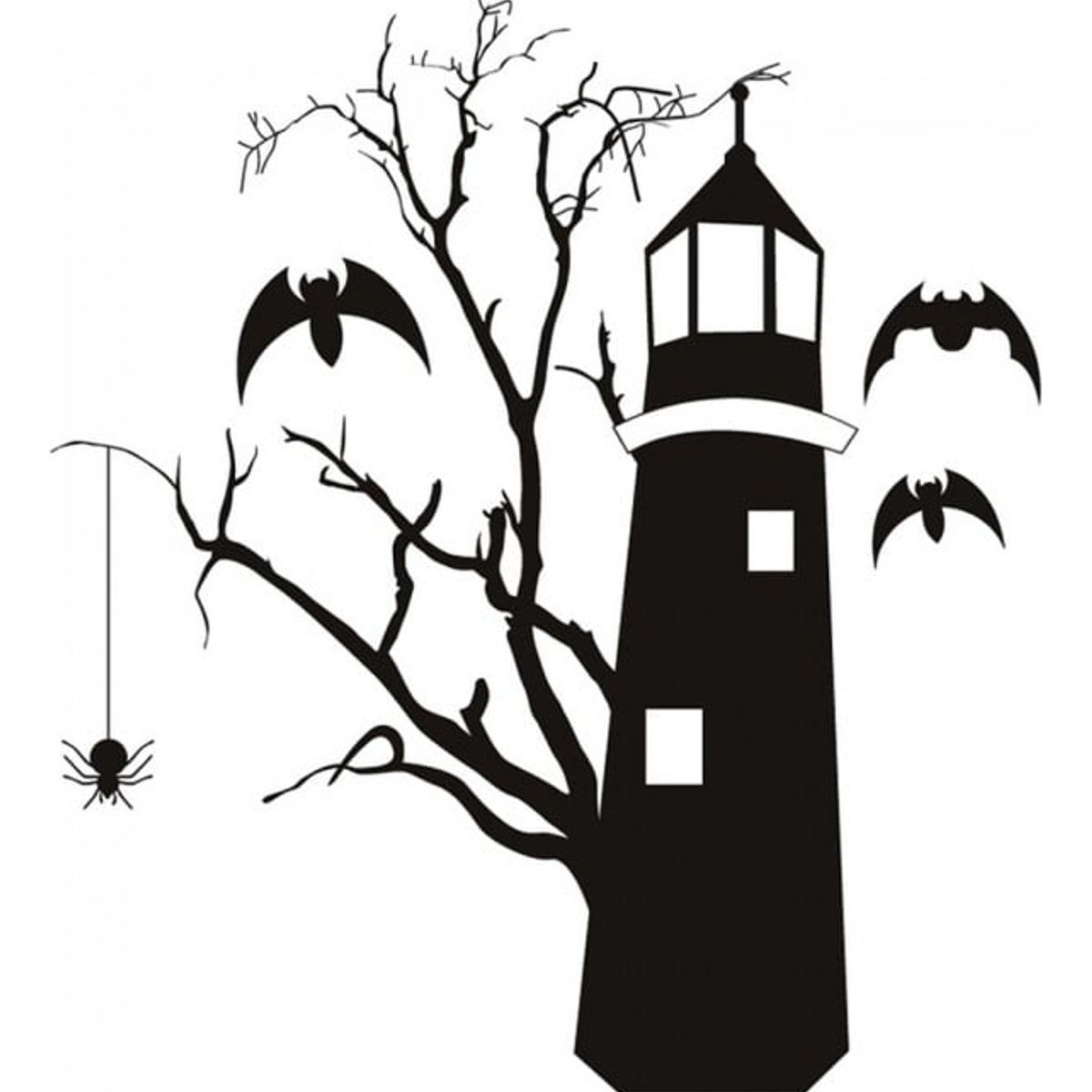 GENERICO - Decomural Haunted Lighthouse Halloween WS-17098