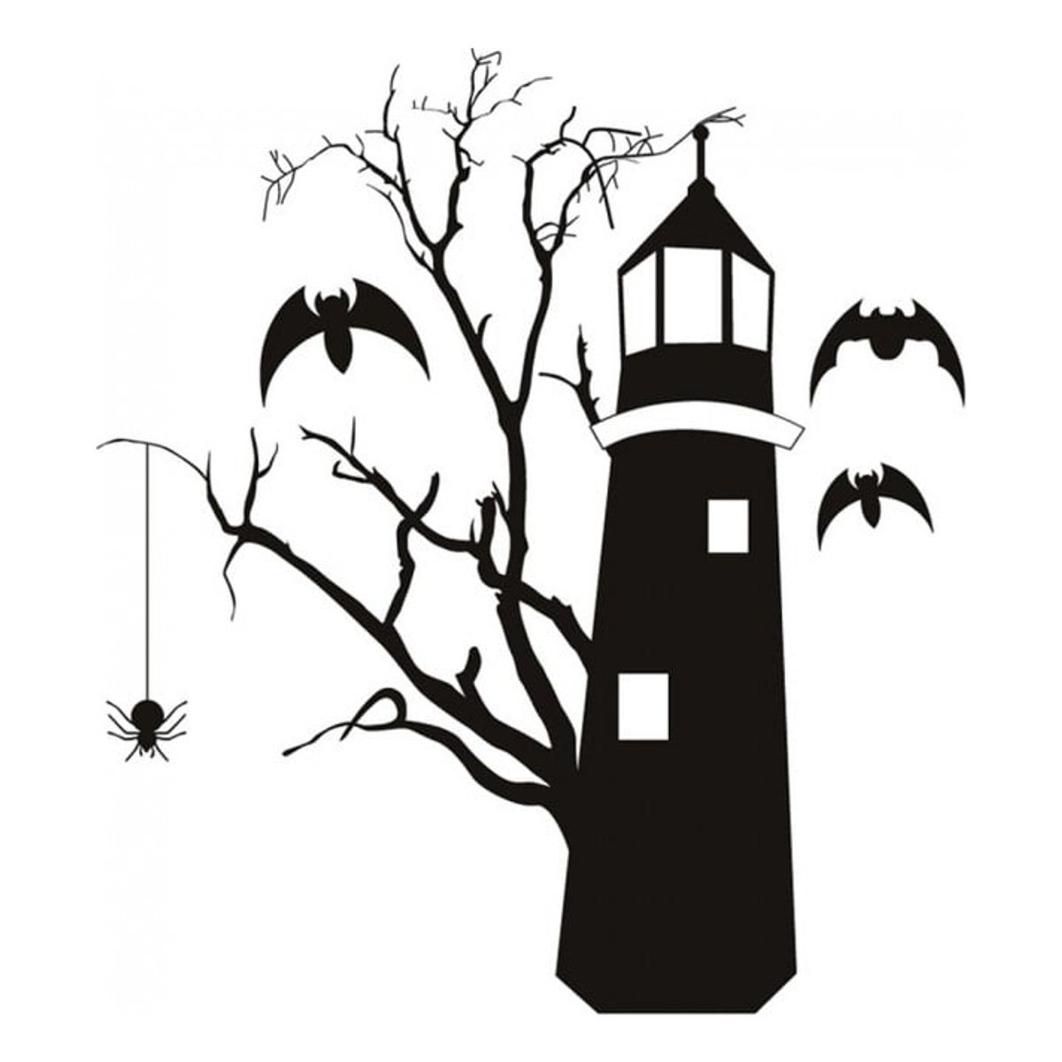 GENERICO - Decomural Haunted Lighthouse Halloween WS-17098