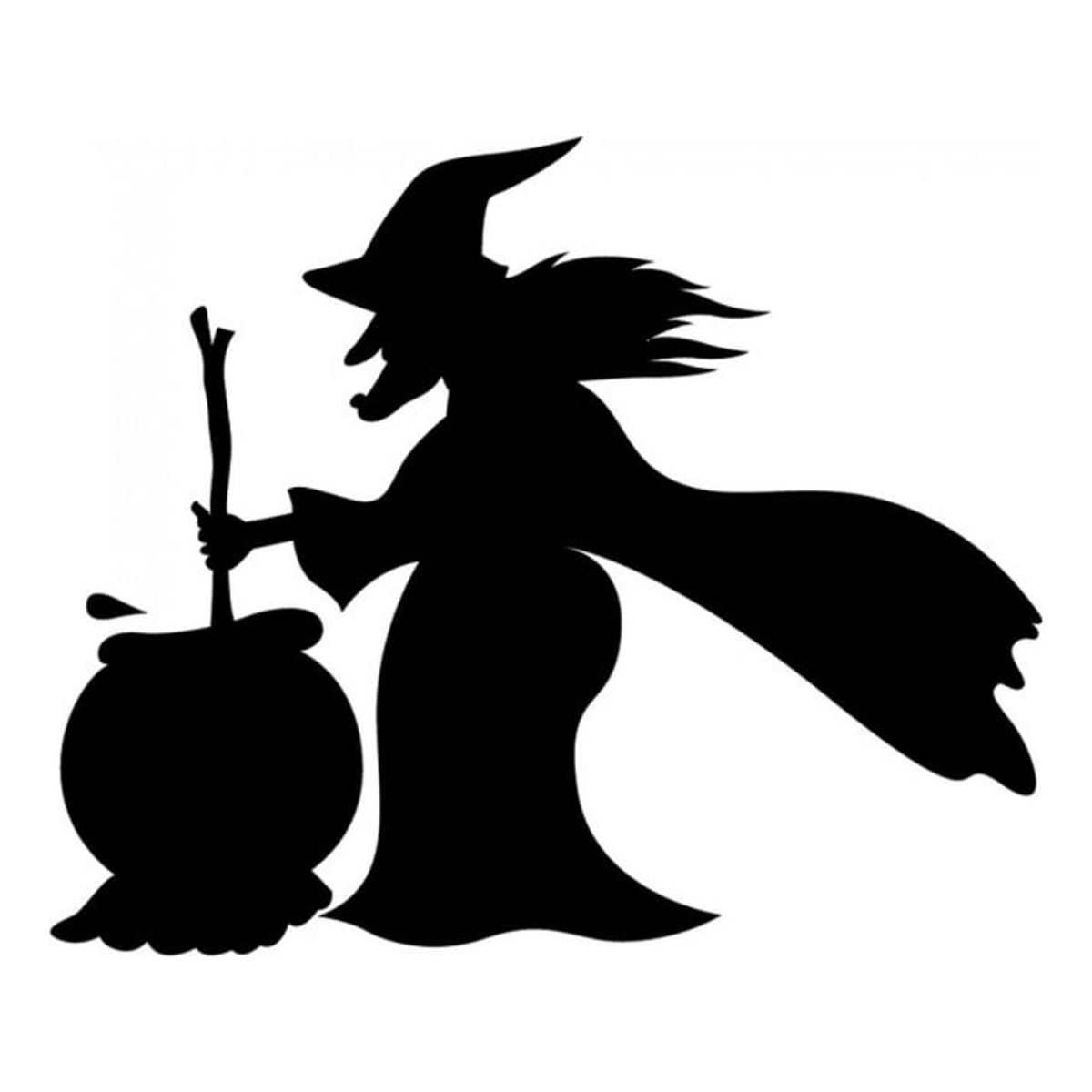 GENERICO - Decomural Witch And Cauldron Halloween WS-17106