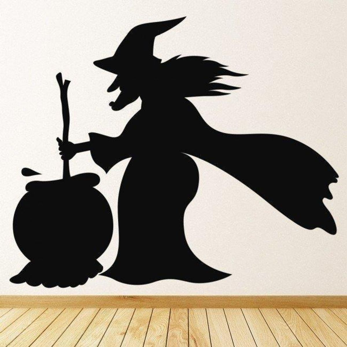 GENERICO - Decomural Witch And Cauldron Halloween WS-17106