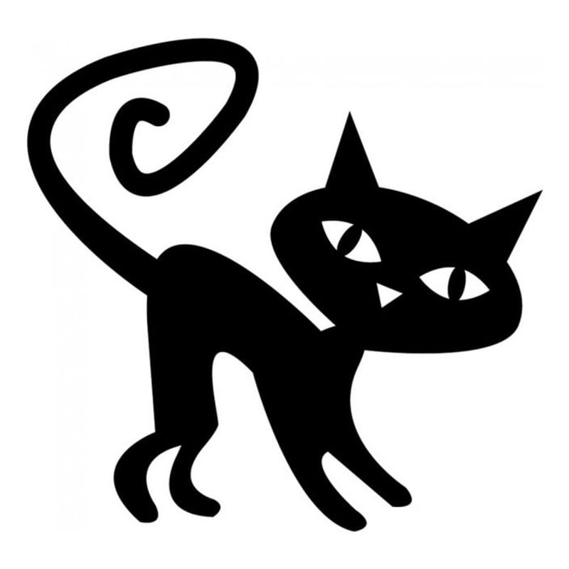 GENERICO - Decomural Creepy Cat Halloween WS-17117