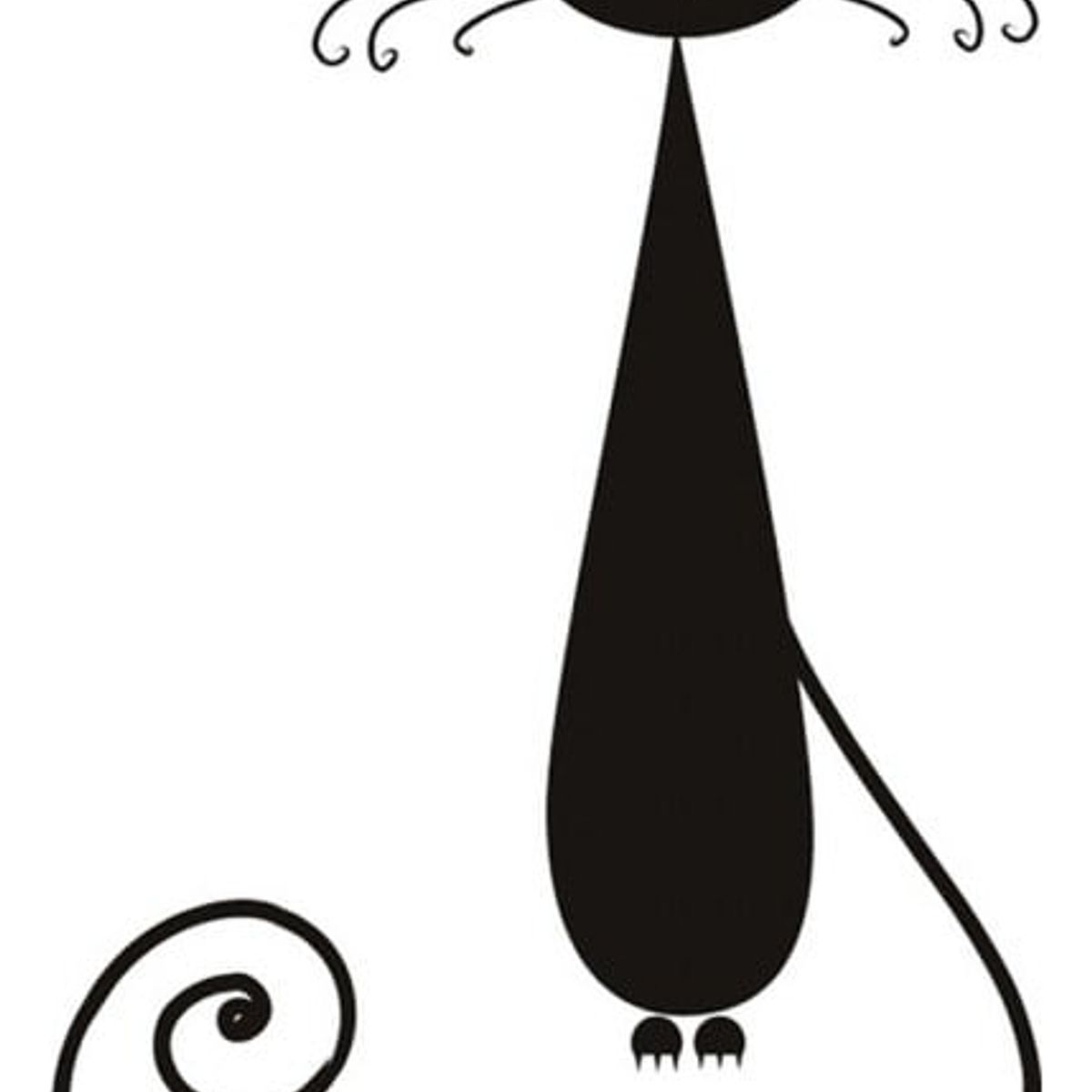 GENERICO - Decomural Black Cat House Cats WS-17135