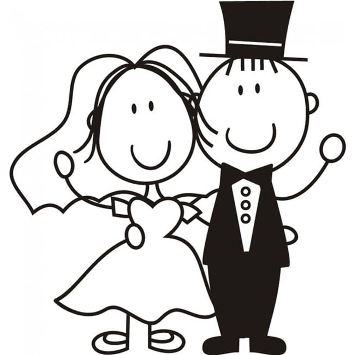 GENERICO - Decomural Bride And Groom Marriage Wedding WS-17151
