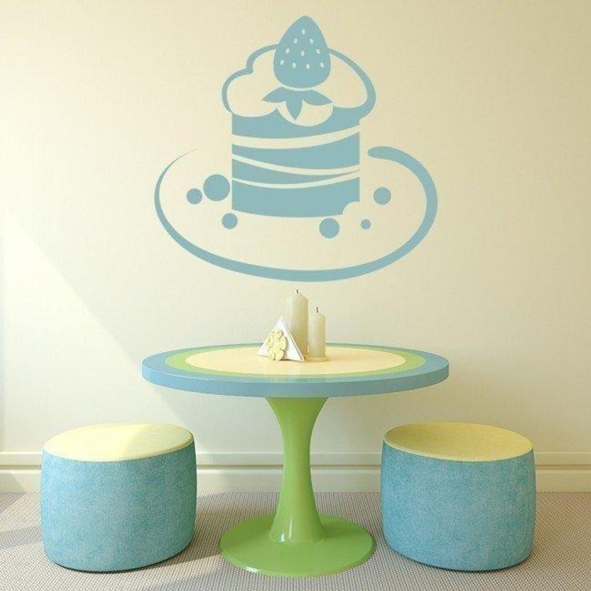 GENERICO - Decomural Strawberry Cake Kitchen Cafe WS-17153