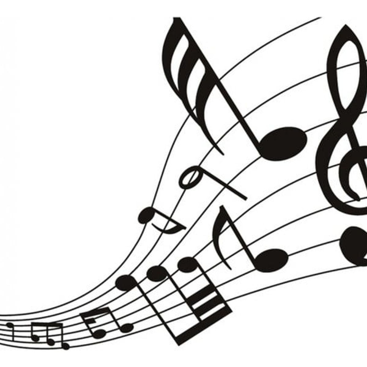 GENERICO - Decomural Music Notes Musical Score WS-17173