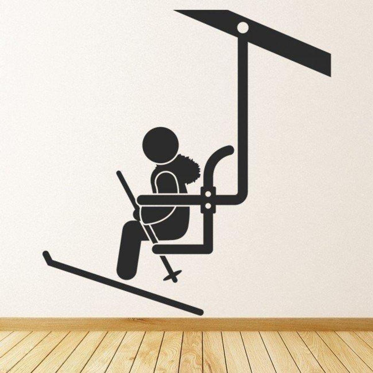 GENERICO - Decomural Ski Lift Skier Winter Sports WS-17181