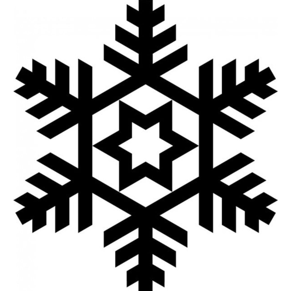 GENERICO - Decomural Snowflake Star Festive Christmas WS-17189