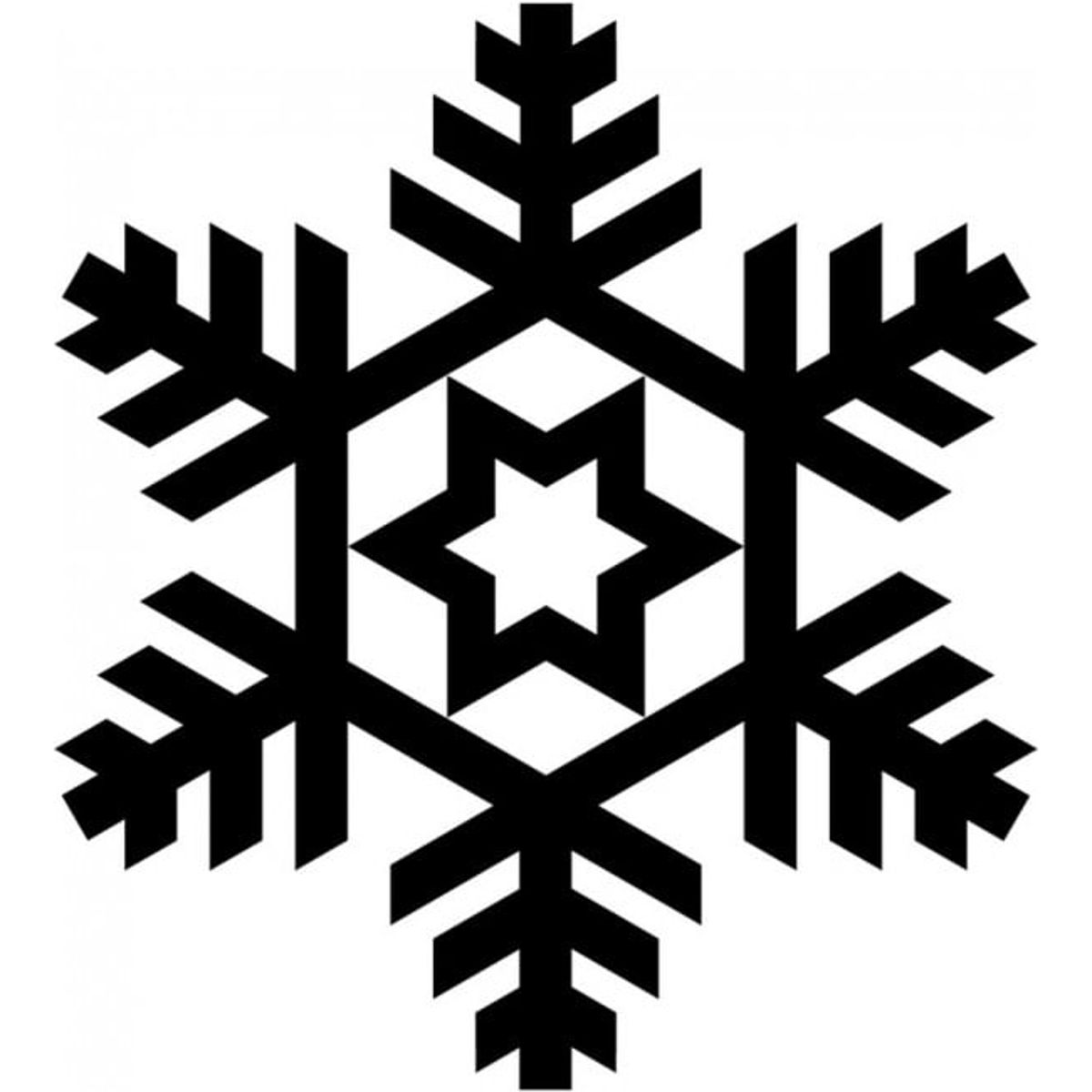 GENERICO - Decomural Snowflake Star Festive Christmas WS-17189