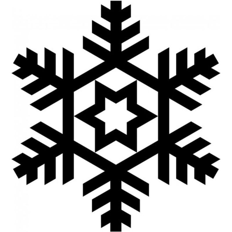 GENERICO - Decomural Snowflake Star Festive Christmas WS-17189