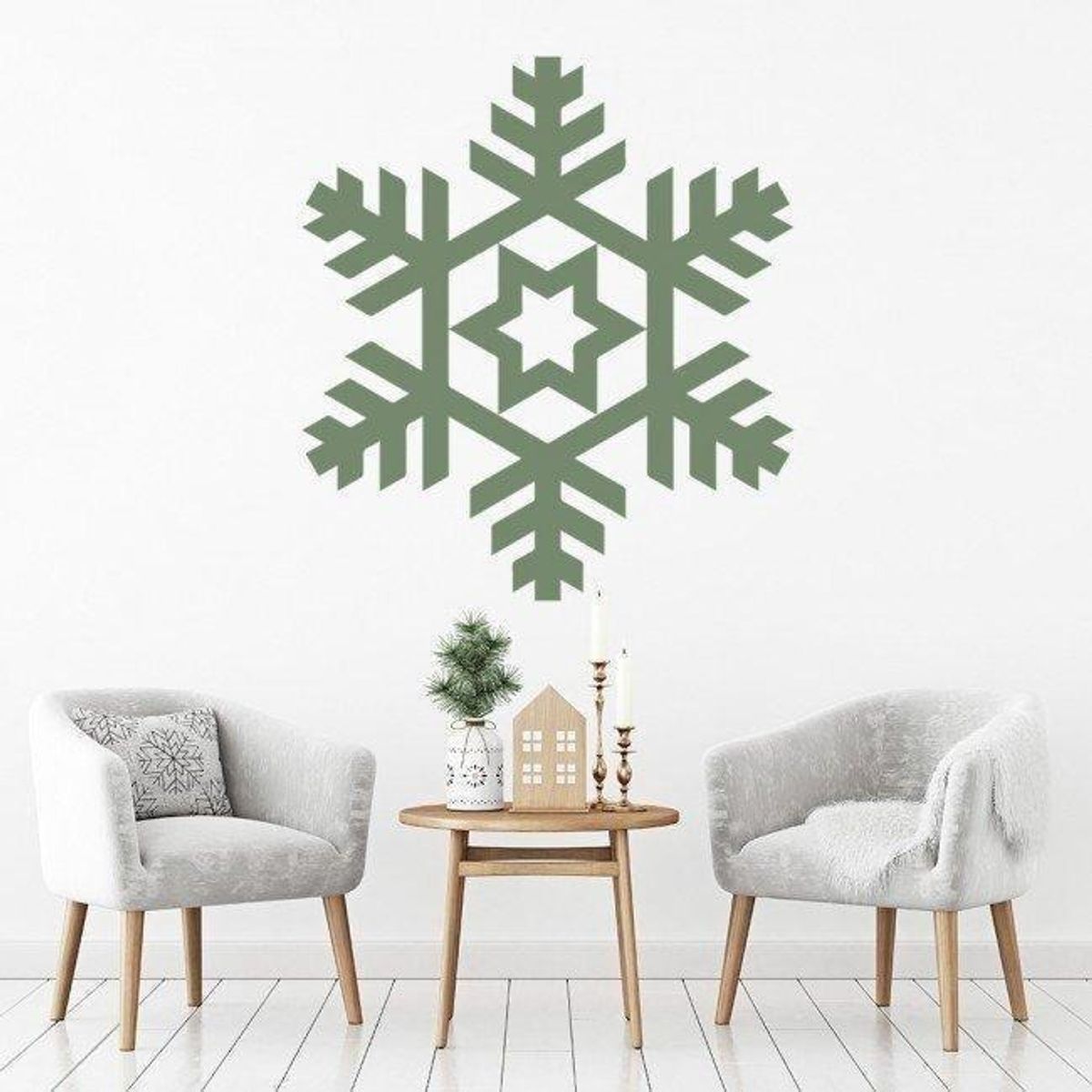 GENERICO - Decomural Snowflake Star Festive Christmas WS-17189