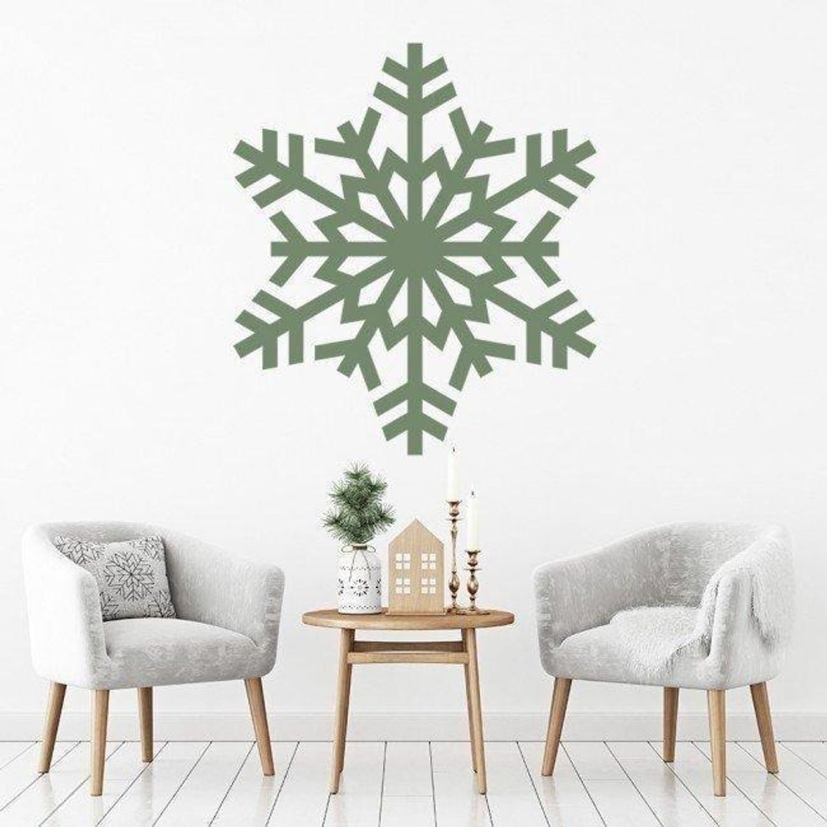 GENERICO - Decomural Xmas Snowflake Winter Christmas WS-17192