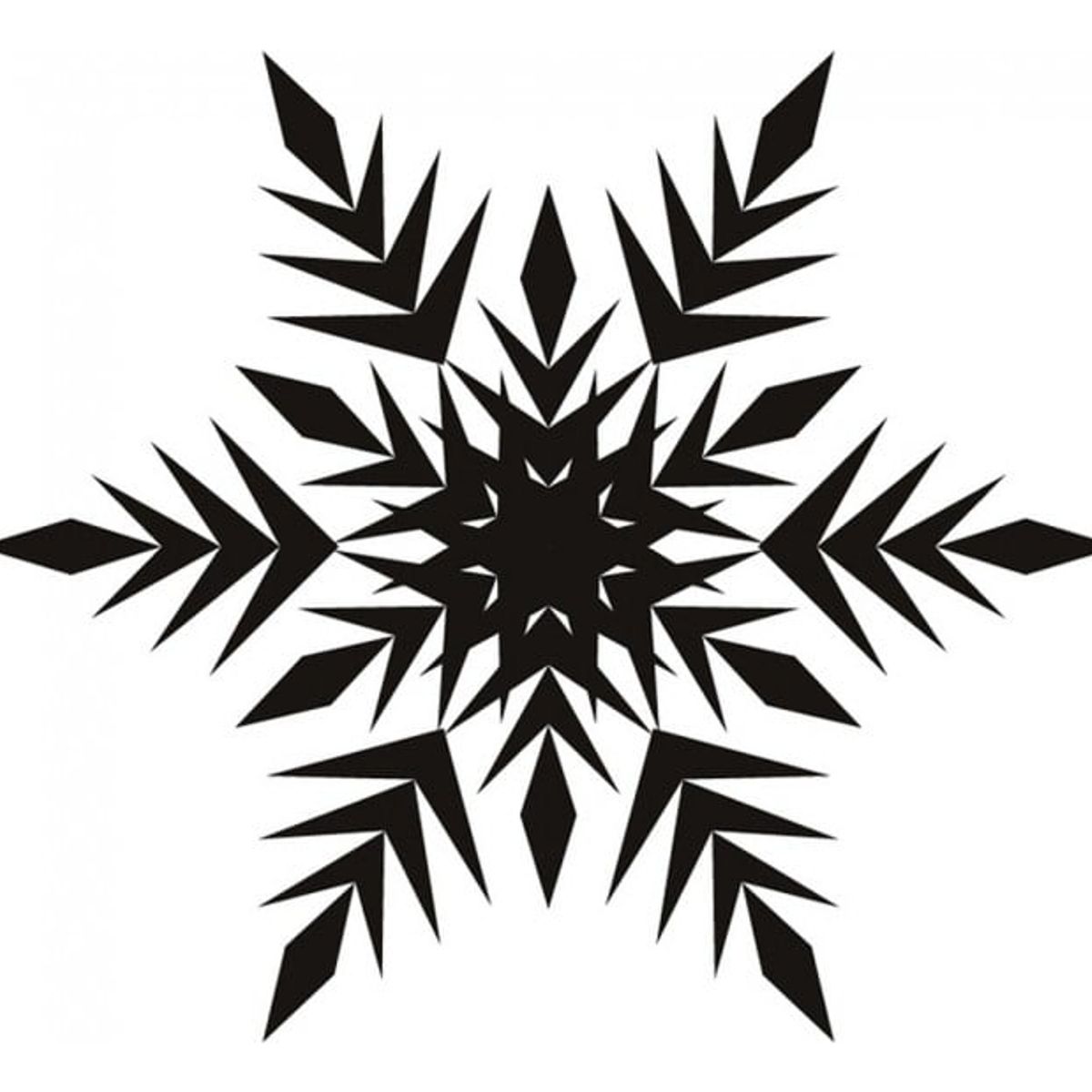 GENERICO - Decomural Frosted Snowflake Festive Christmas WS-17194