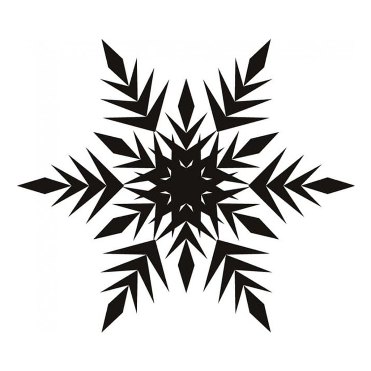 GENERICO - Decomural Frosted Snowflake Festive Christmas WS-17194