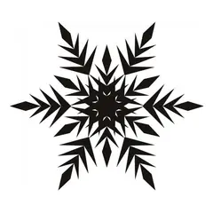 GENERICO - Decomural Frosted Snowflake Festive Christmas WS-17194