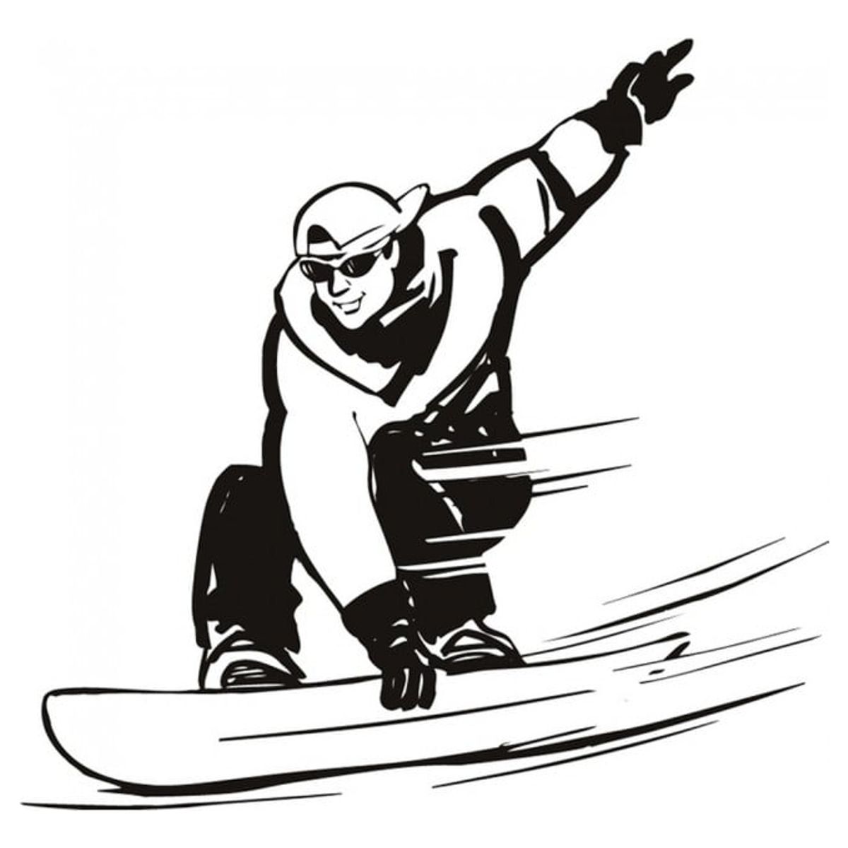 GENERICO - Decomural Snowboarding Ski Extreme Sports WS-17202