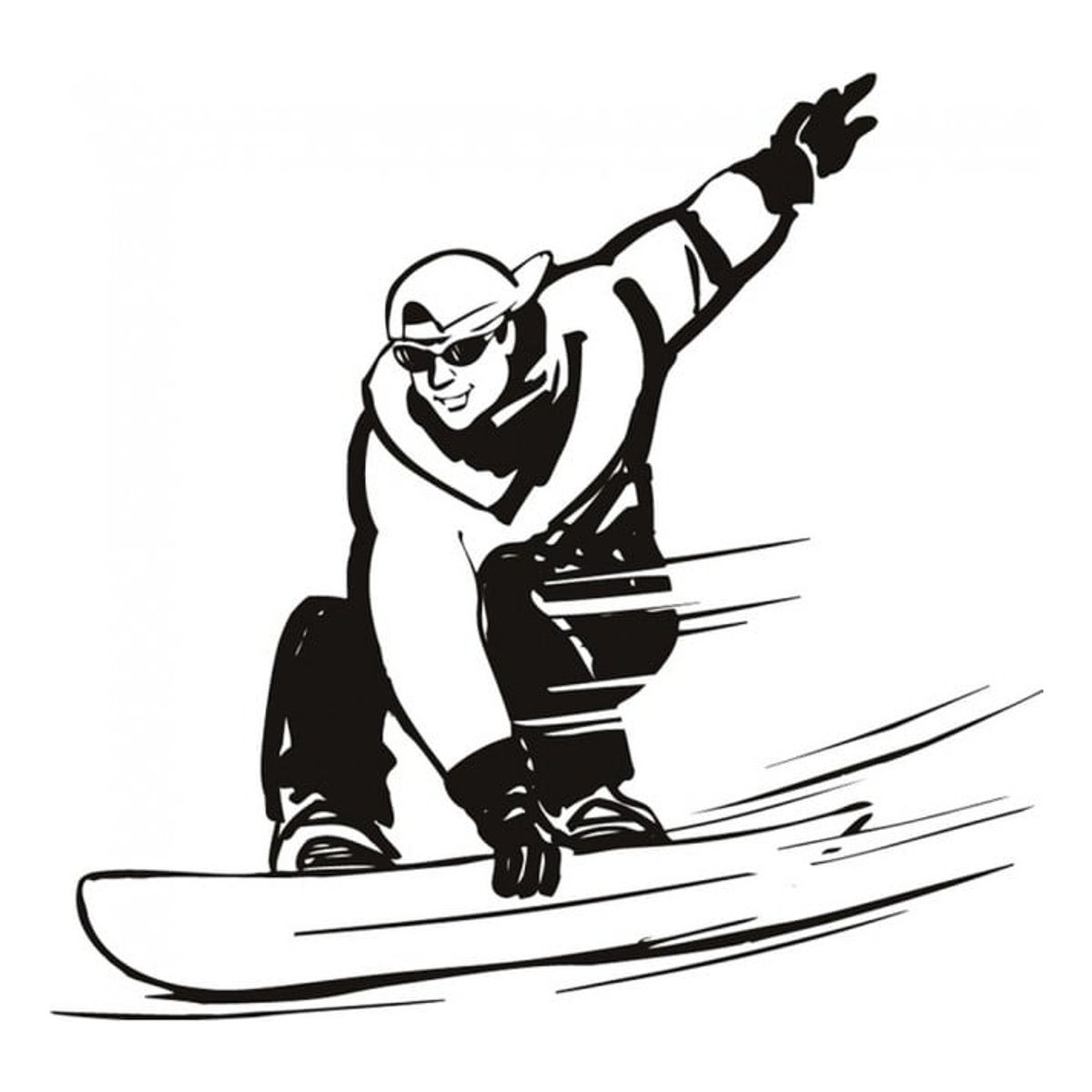GENERICO - Decomural Snowboarding Ski Extreme Sports WS-17202