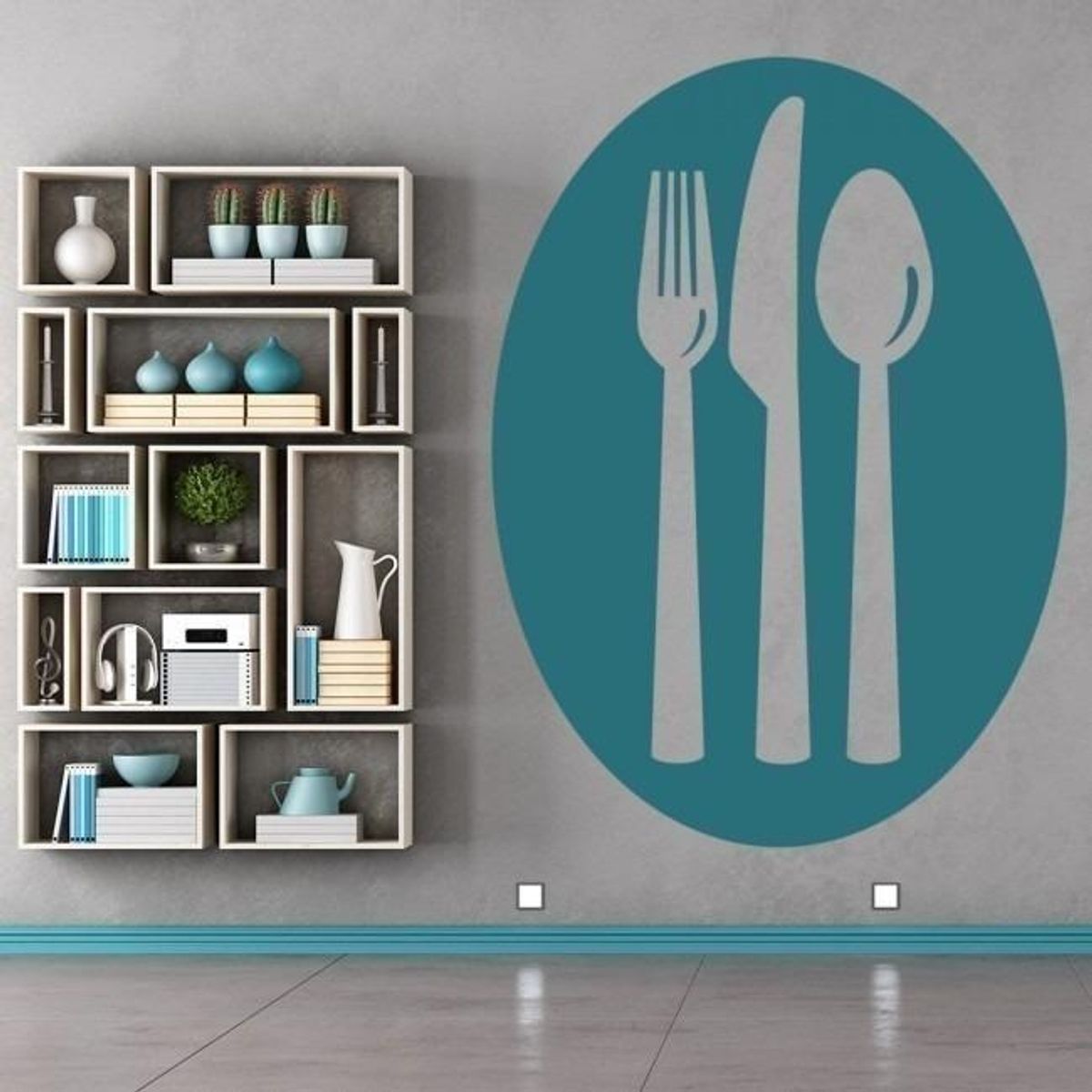 GENERICO - Decomural Cutlery Knife Fork Spoon WS-17207