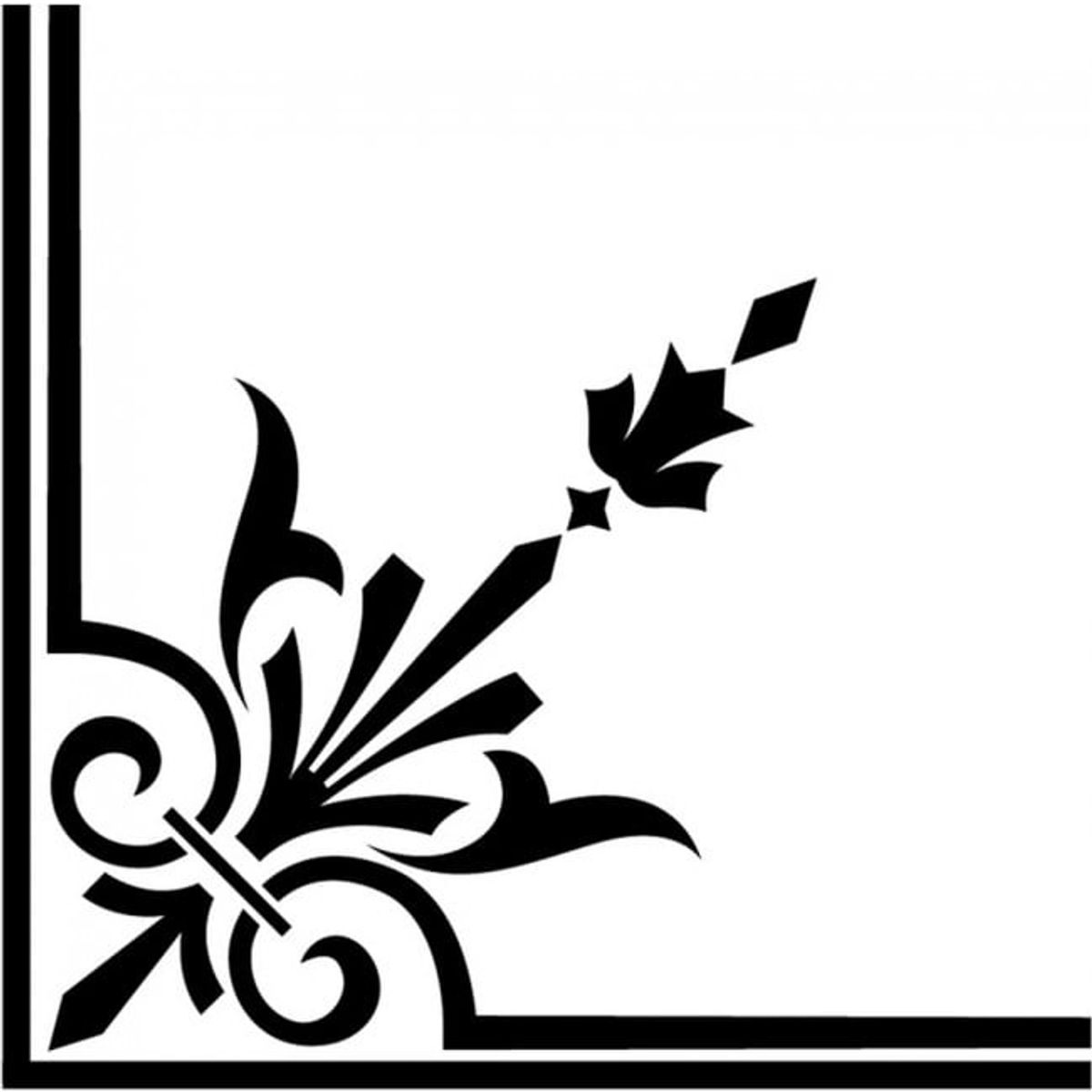 GENERICO - Decomural Corner Fleur De Lis WS-17250