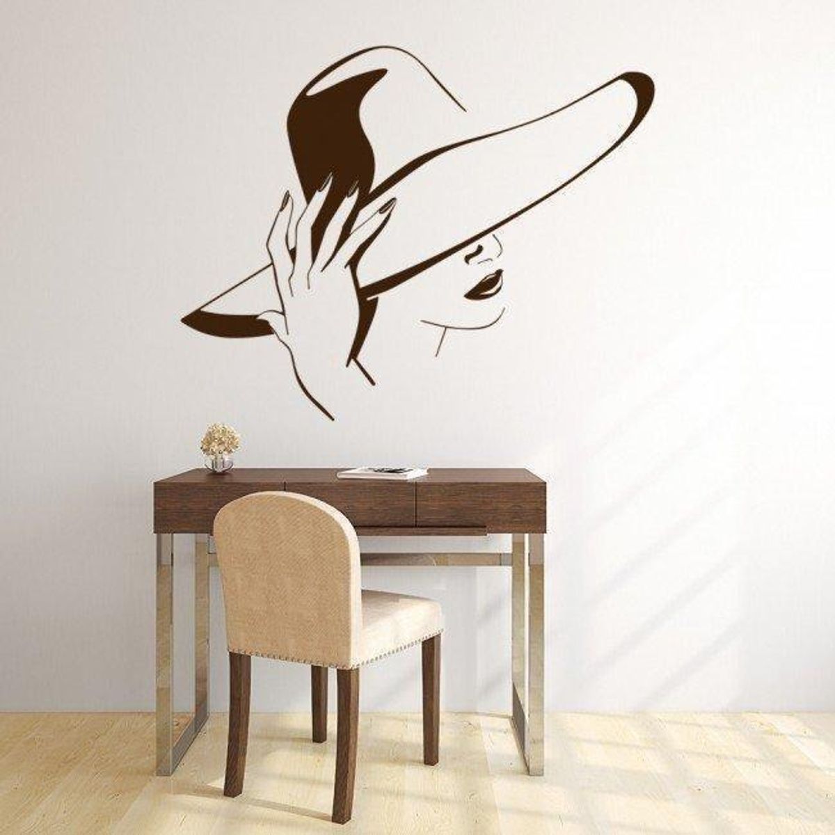 GENERICO - Decomural Lady In Hat Fashion WS-17262