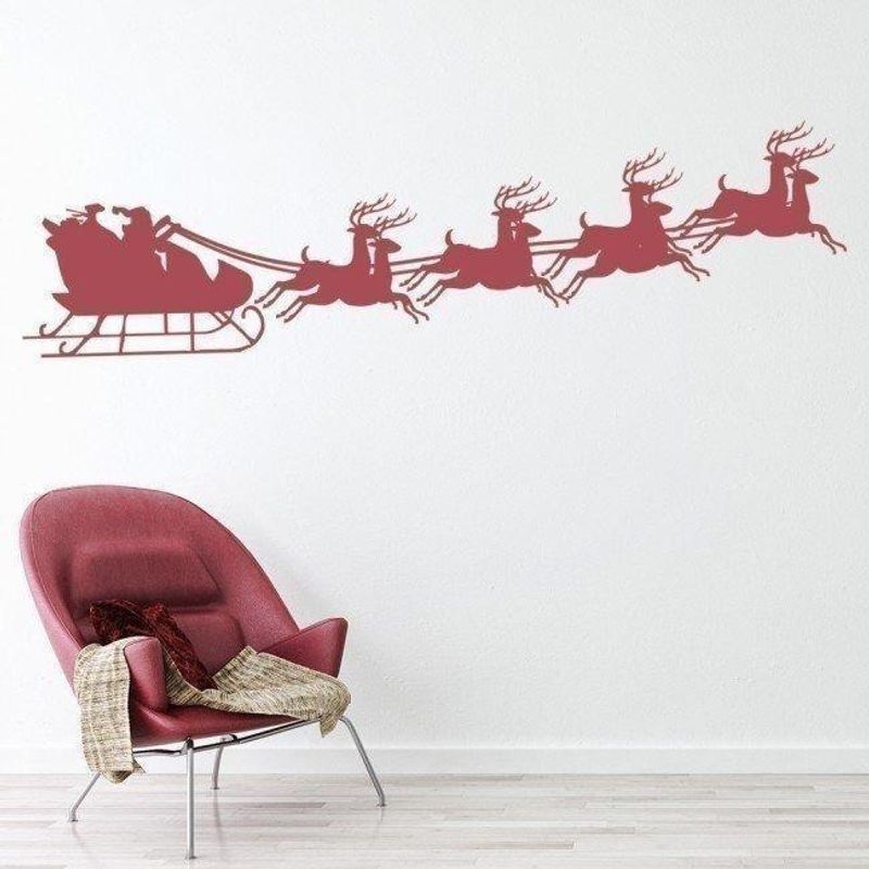 GENERICO - Decomural Santa Reindeer Festive Christmas WS-17286