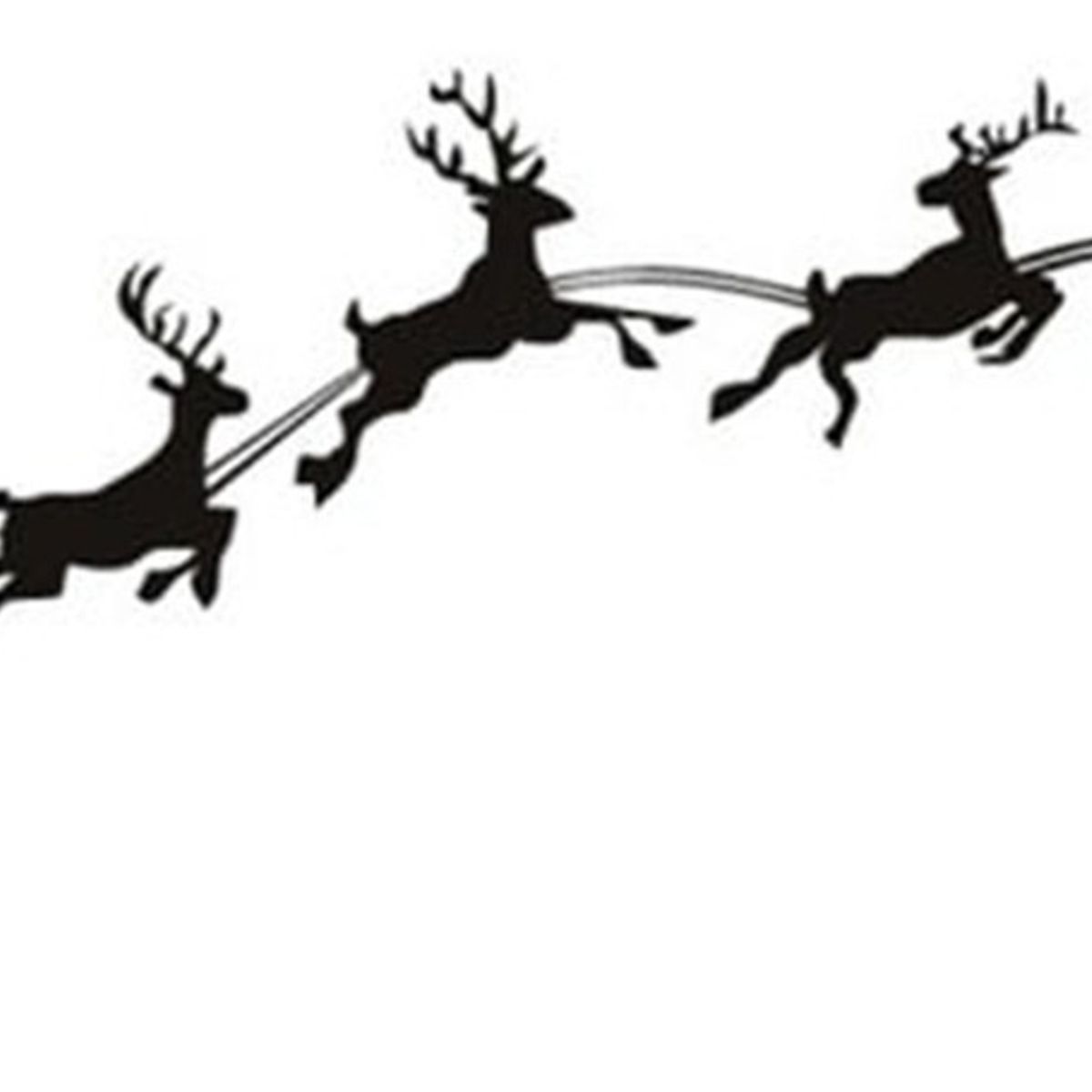 GENERICO - Decomural Reindeer Santa Sleigh Festive Christmas WS-17287