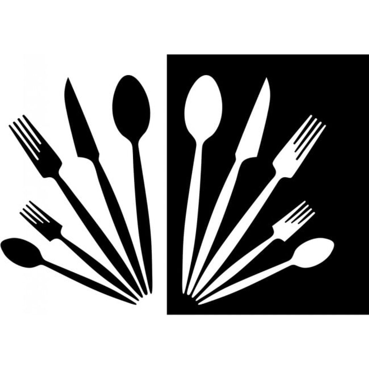 GENERICO - Decomural Knife Fork Spoon Kitchen WS-17288