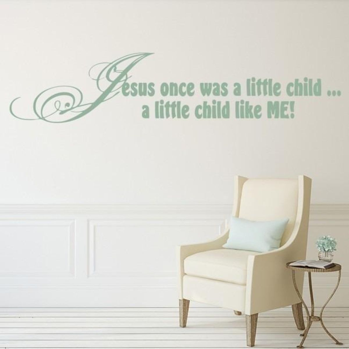 GENERICO - Decomural Jesus Once Was A Little Child Religious WS-17317