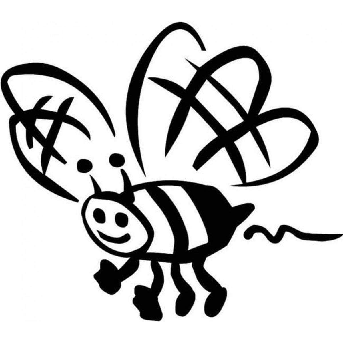 GENERICO - Decomural Cartoon Bumble Bee Childrens Insects WS-17323