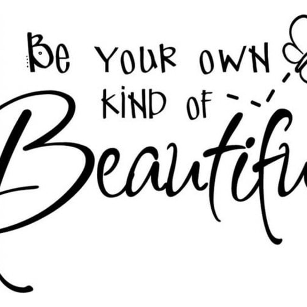 GENERICO - Decomural Butterfly Be Your Own Kind Of Beautiful WS-17326