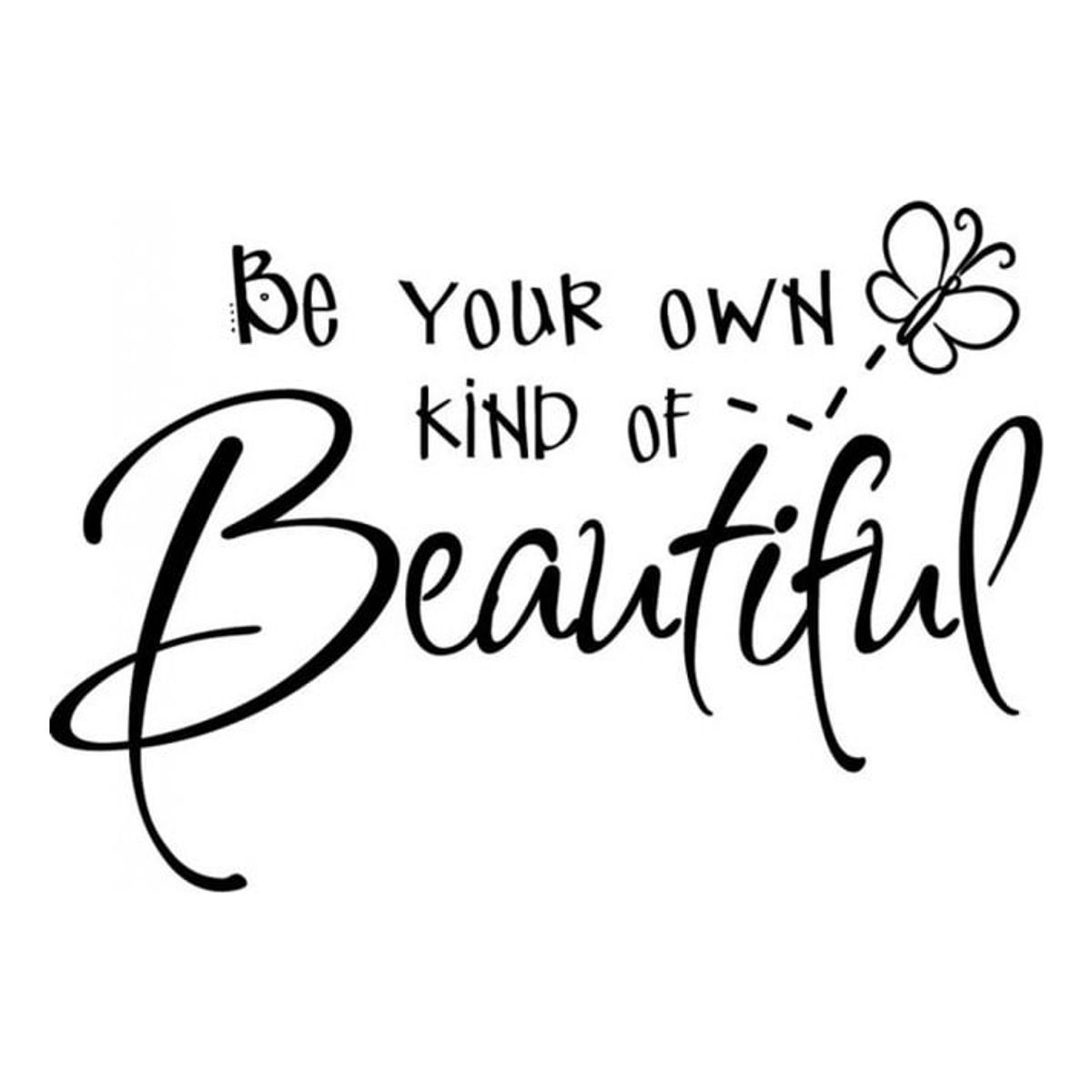 GENERICO - Decomural Butterfly Be Your Own Kind Of Beautiful WS-17326