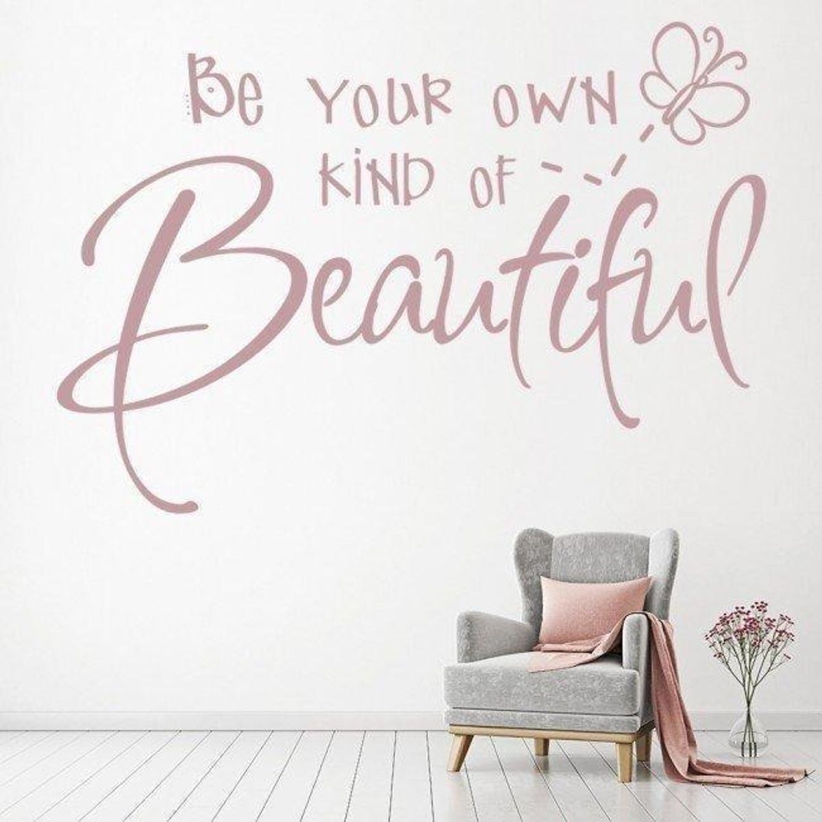 GENERICO - Decomural Butterfly Be Your Own Kind Of Beautiful WS-17326