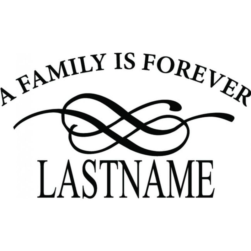 GENERICO - Decomural Personalised Name A Family Is Forever WS-17353