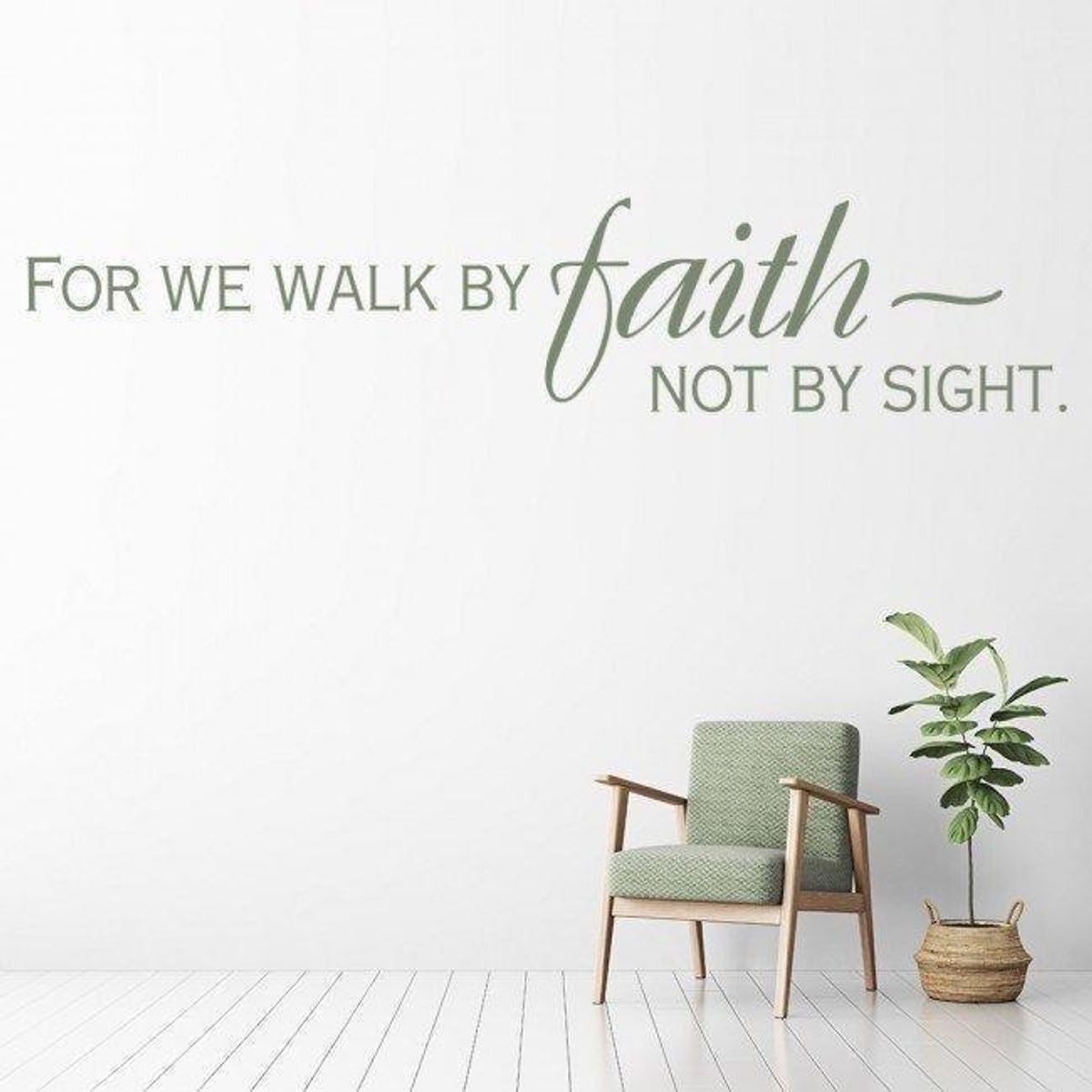 GENERICO - Decomural For We Walk By Faith Bible Verse WS-17378