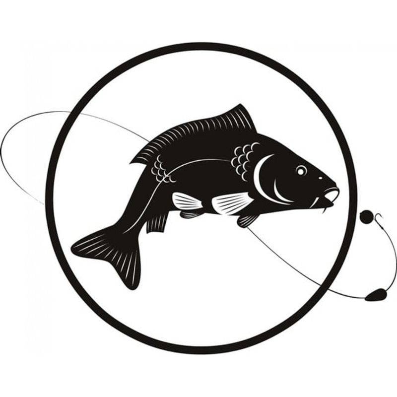 GENERICO - Decomural Fishing Fish And Line WS-17408
