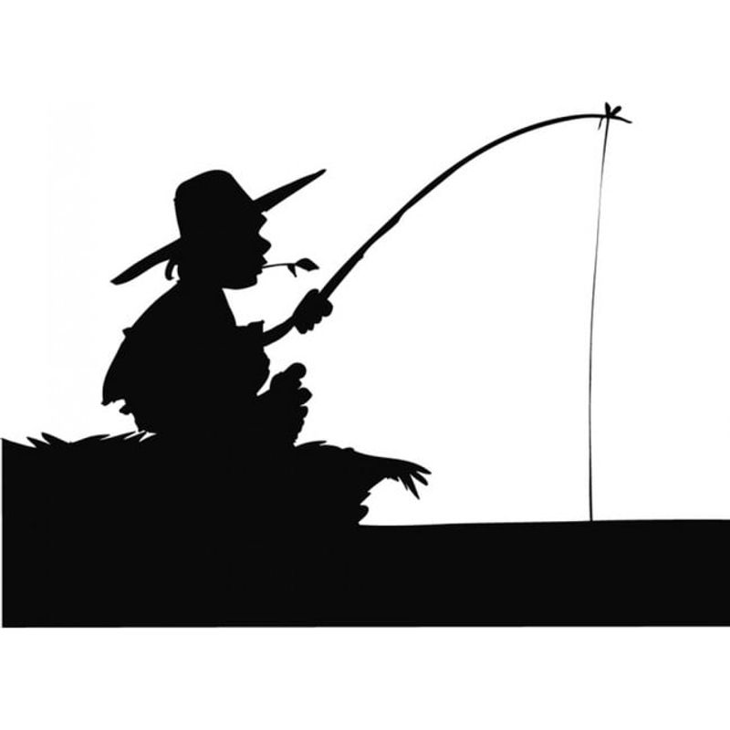 GENERICO - Decomural Fisherman Fishing WS-17413
