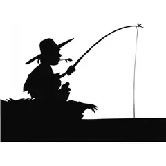 GENERICO - Decomural Fisherman Fishing WS-17413