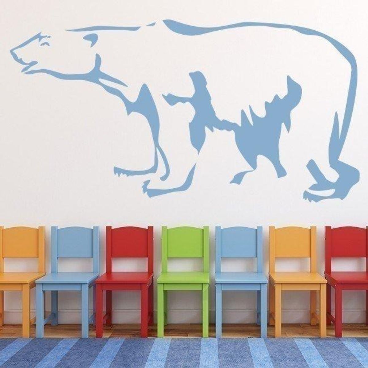 GENERICO - Decomural Large Polar Bear Arctic Animals WS-17436