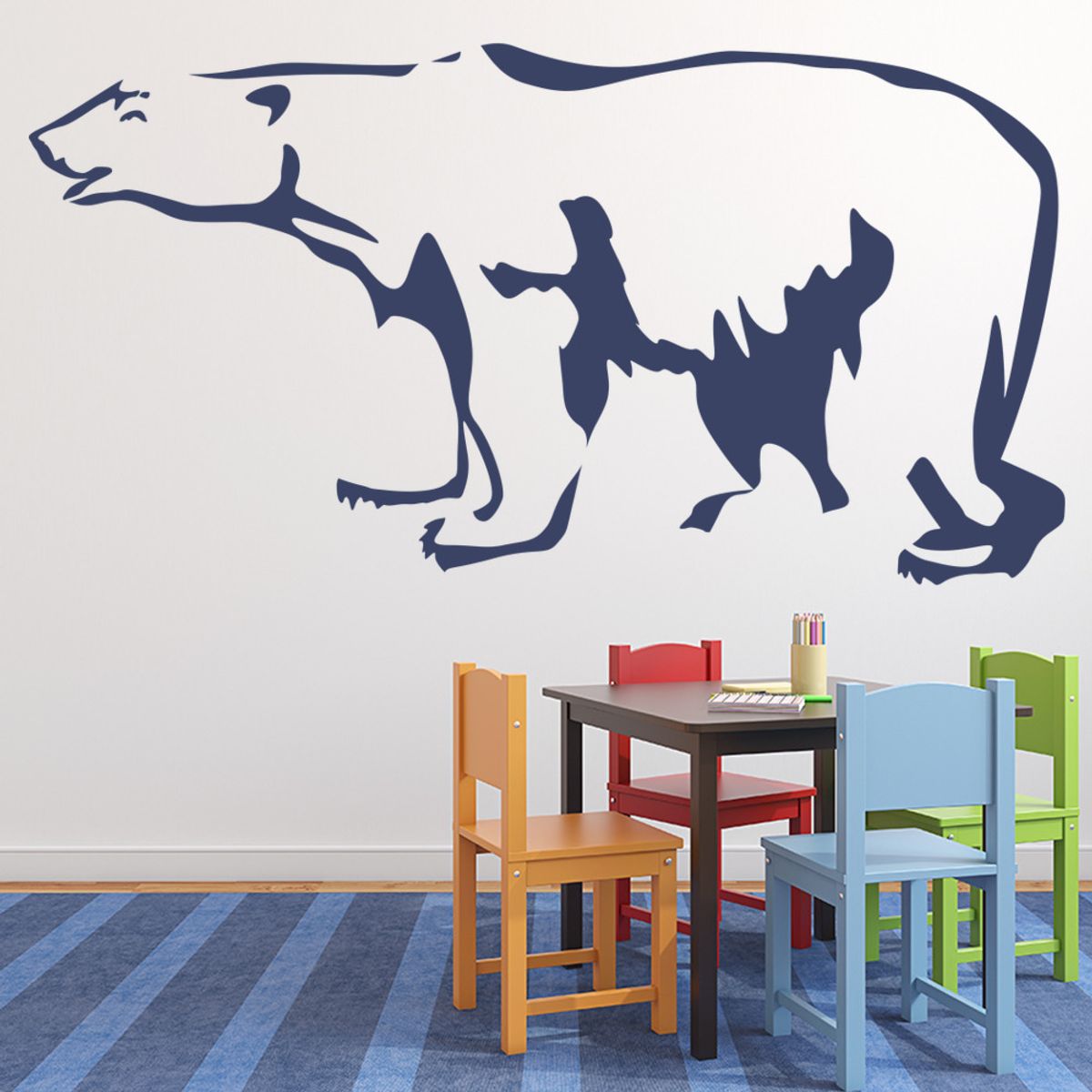 GENERICO - Decomural Large Polar Bear Arctic Animals WS-17436