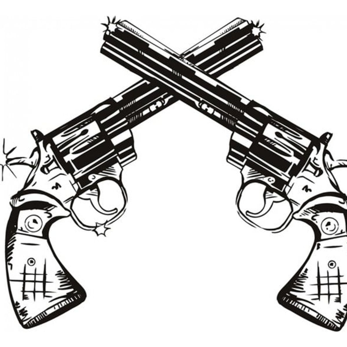 GENERICO - Decomural Pistols Guns Cowboy WS-17456