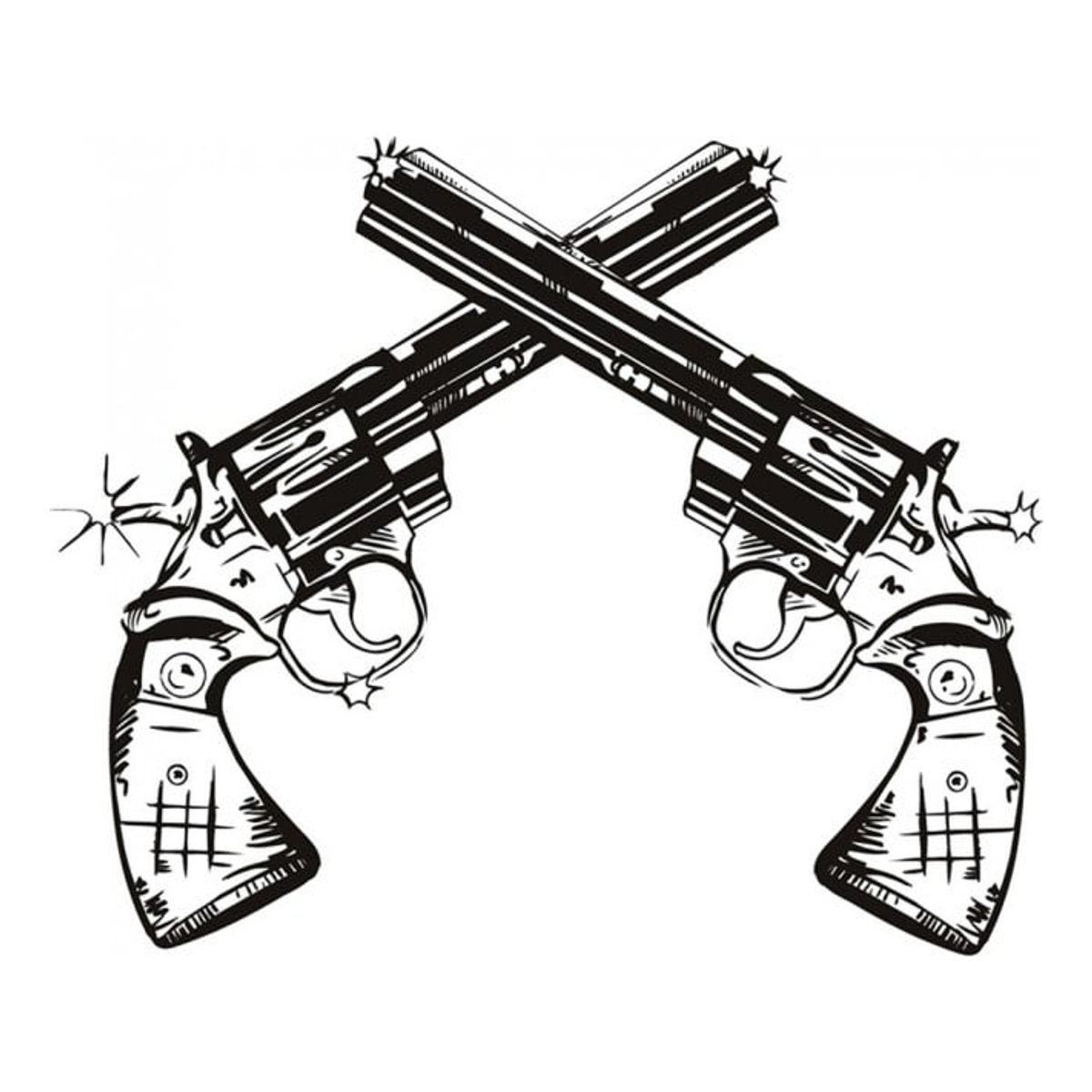GENERICO - Decomural Pistols Guns Cowboy WS-17456