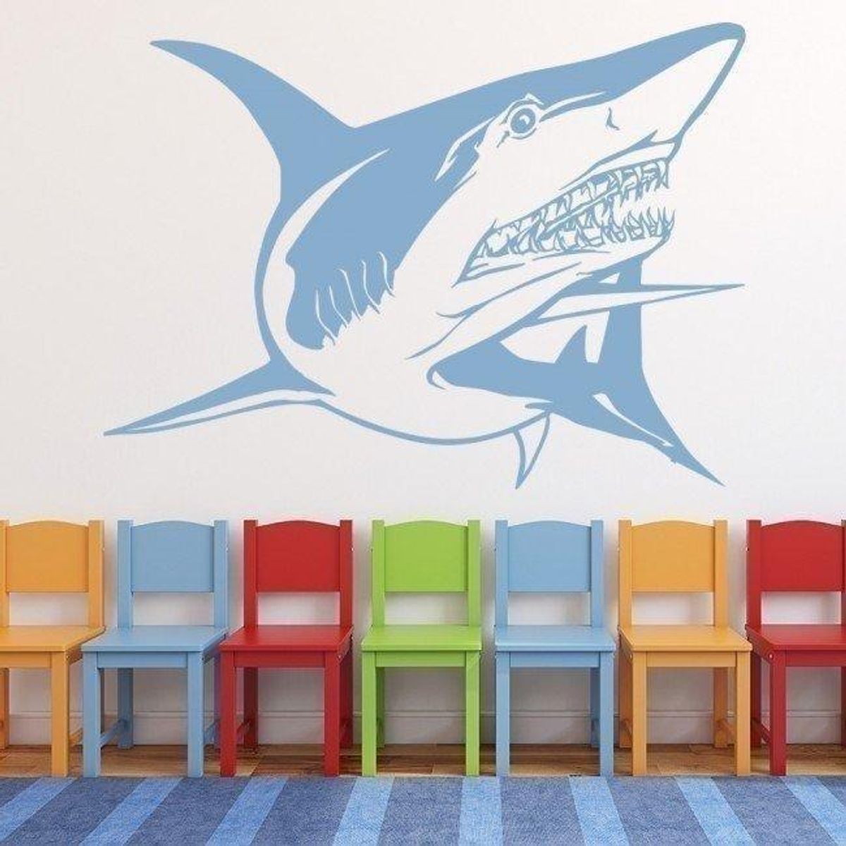 GENERICO - Decomural Great White Shark Under The Sea WS-17488