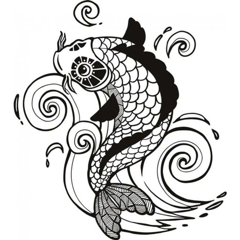 GENERICO - Decomural Koi Carp Fish Fishing WS-17492