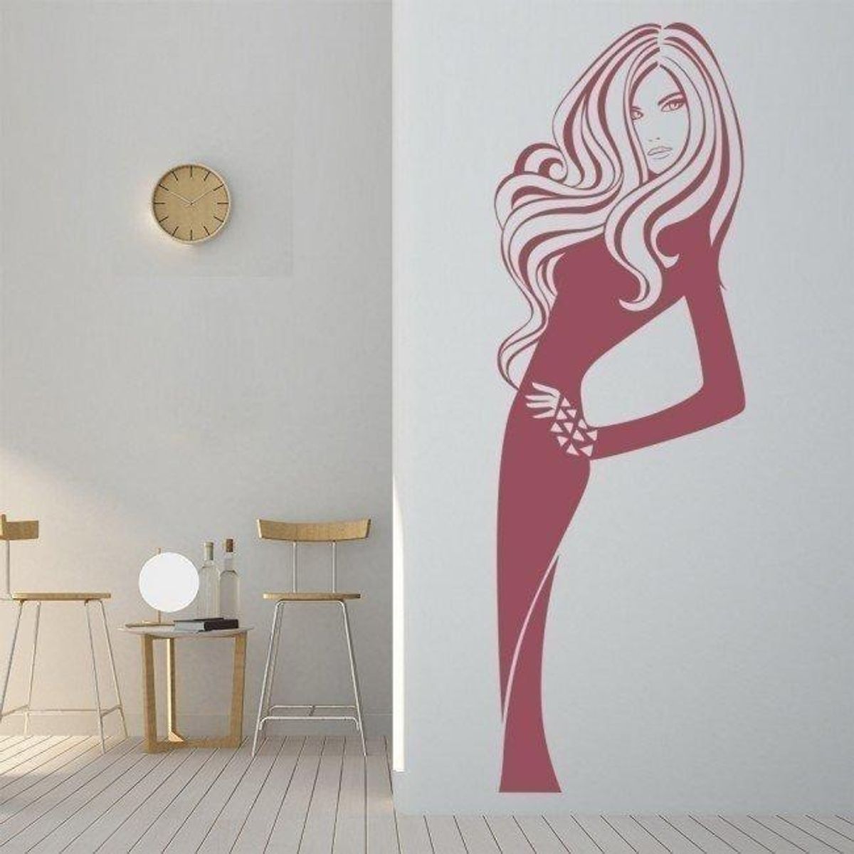 GENERICO - Decomural Model Pose Hair Salon WS-17497