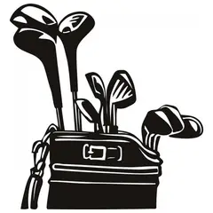 GENERICO - Decomural Golf Clubs Golfer Caddy WS-17517