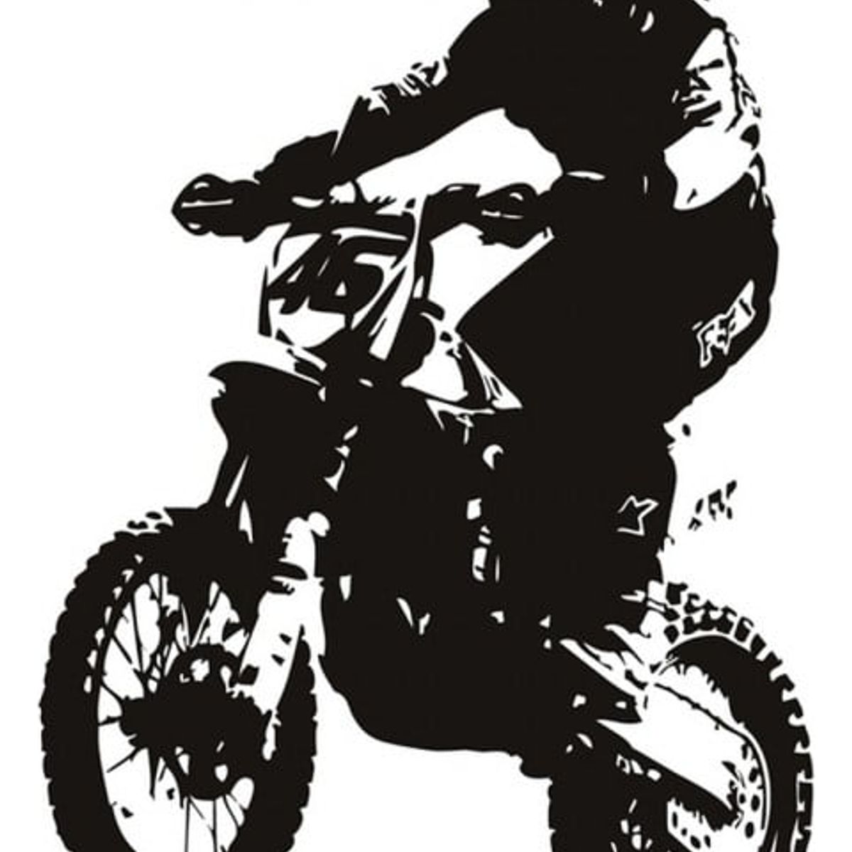 GENERICO - Decomural Dirt Bike Rider Motorbike WS-17534