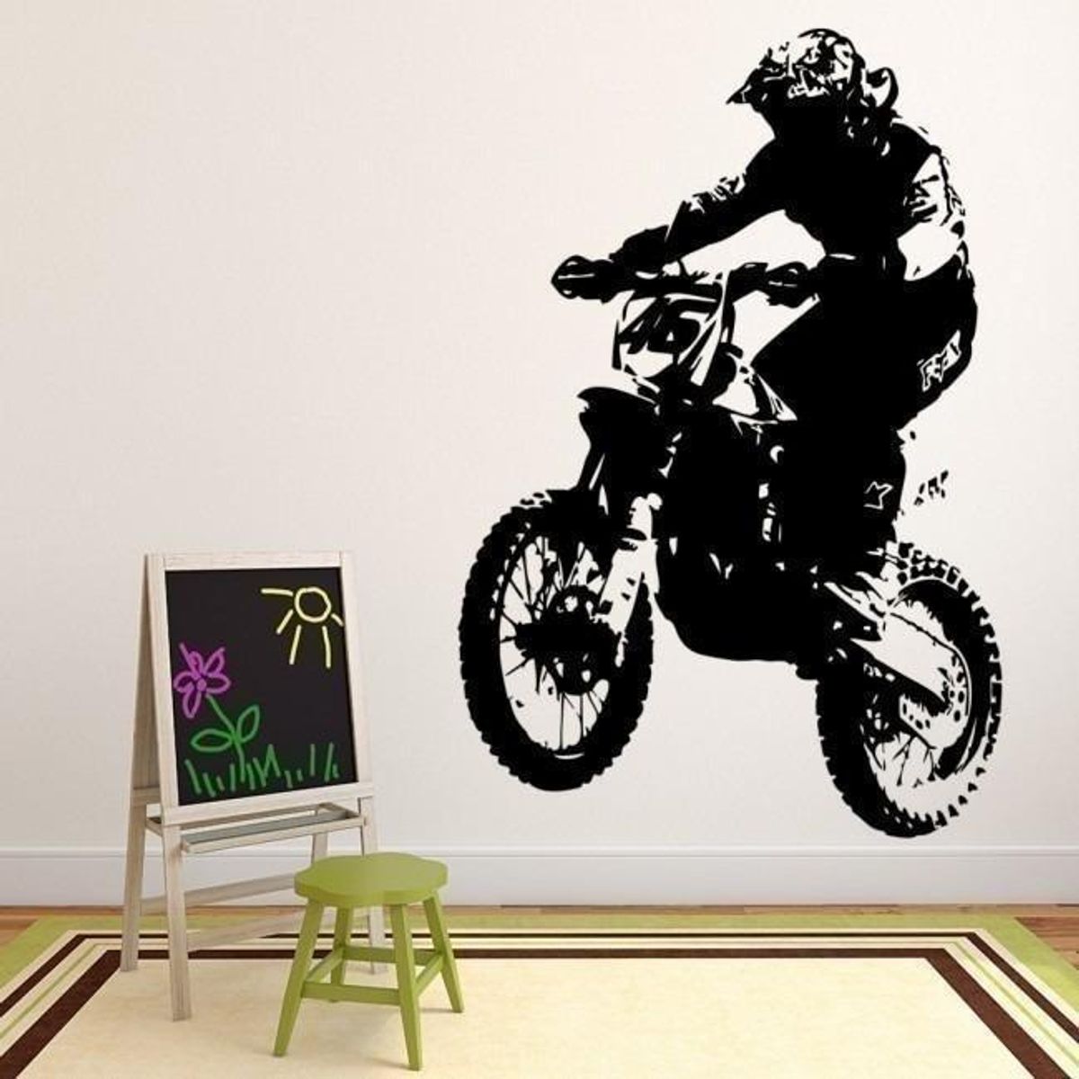 GENERICO - Decomural Dirt Bike Rider Motorbike WS-17534