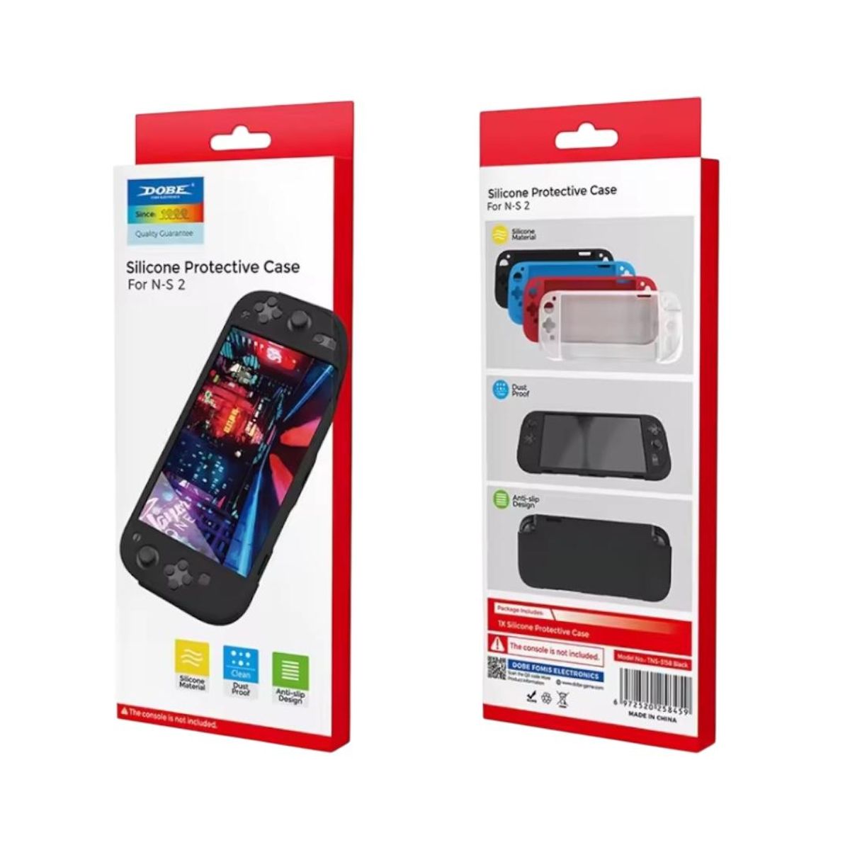 GENERICO - Funda Protectora Silicona Antideslizante Para Nintendo Switch 2 NEGRO